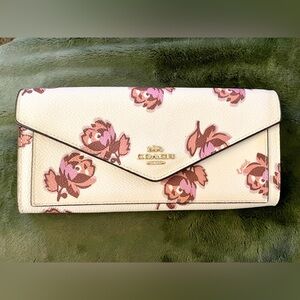 Floral Coach Envelope Wallet